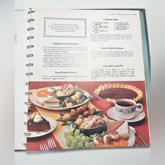 Vtg 1964 Betty Crocker's New Dinner for 2 Two Cookbook 1st Ed 1st Print Spiral - Picture 2 of 6